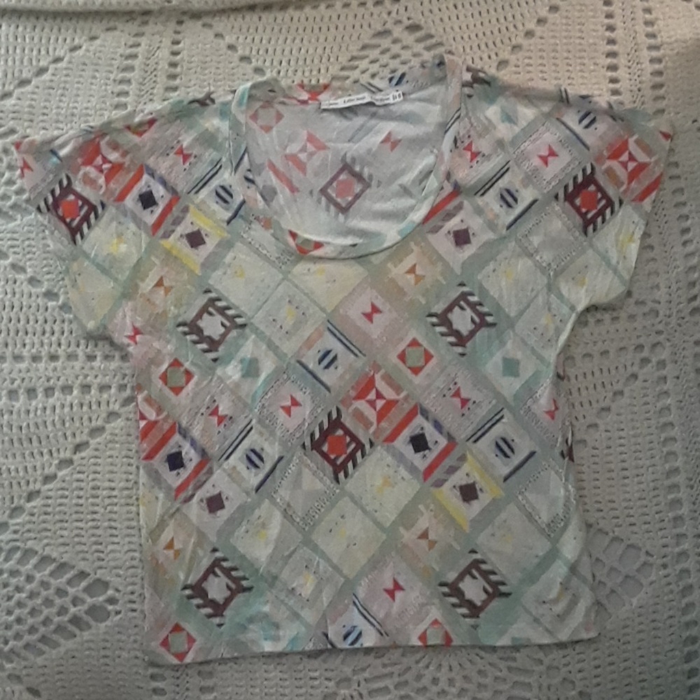 & OTHER STORIES GEOMETRIC TEE, EUC